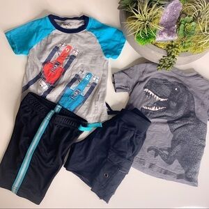 Race Car Dino Black and Blue Bundle Toddler 3T Boy clothes casual